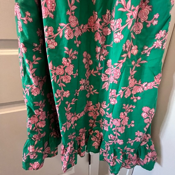 J. Crew green and pink floral summer dress - Picture 2 of 4